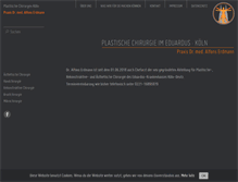 Tablet Screenshot of plastische-chirurgen-koeln.de